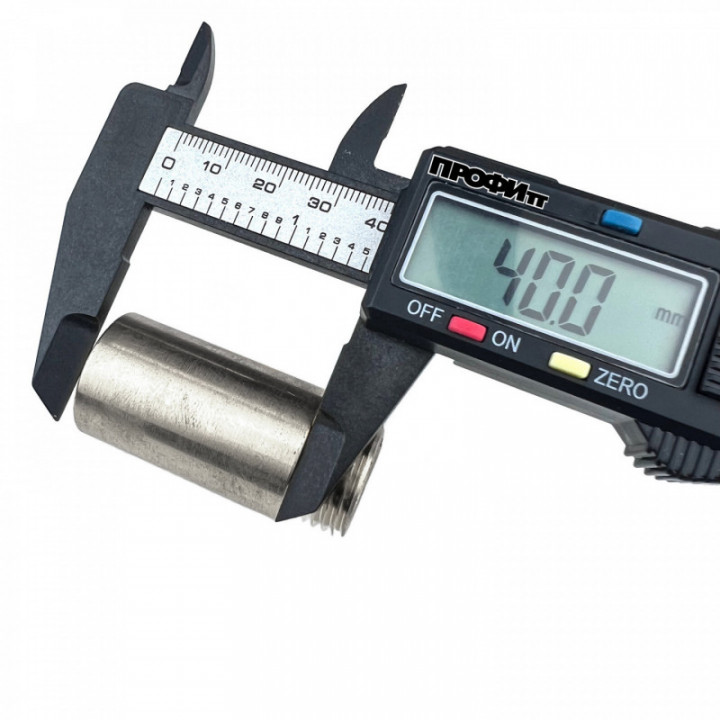 Гайка удлинительная НР/ВР 1/2 х 40 мм никелированная
