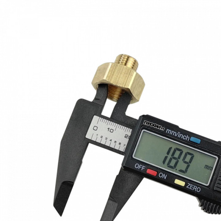 Переходник ВР 1/2 х НР 1/4 латунный