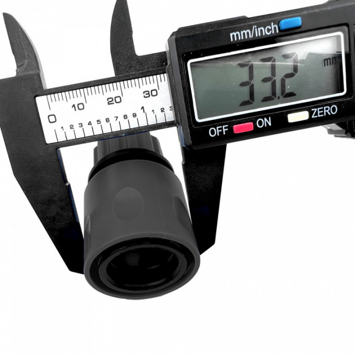 Коннектор быстросъемный под шланг 8-10 мм черный - 1 шт.